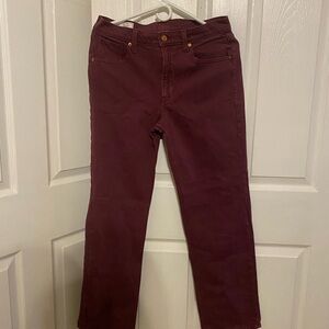 GAP Vintage '90s Loose Mid Rise Pants - Deep Red